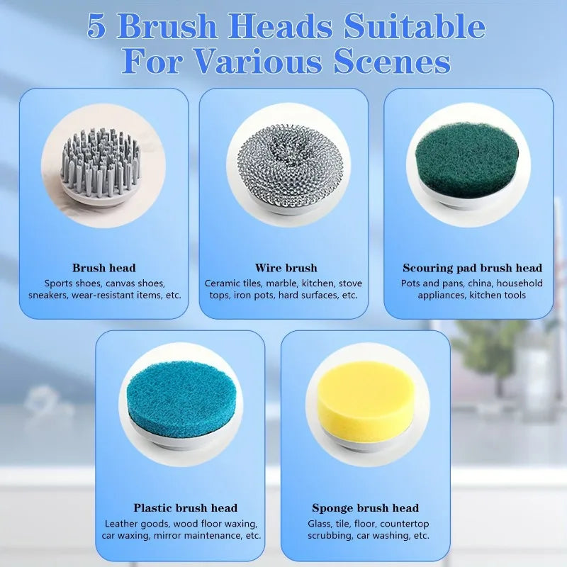 Electric Spin Scrubber For Kitchen
